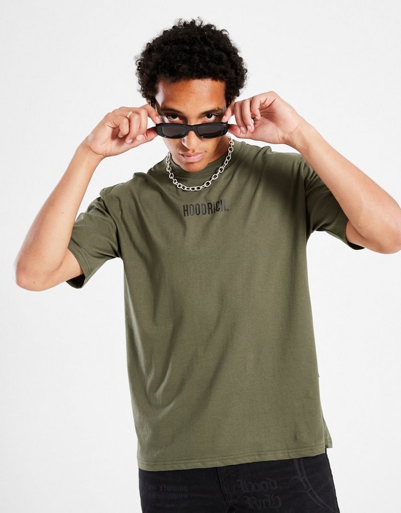 Tricou pentru bărbați HOODRICH TRICOU SMALL LOG HR02250186 Verde