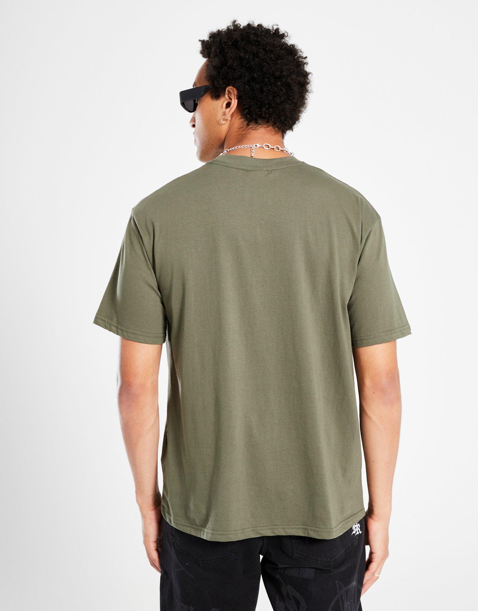 Koszulka, t-shirt męski HOODRICH T-SHIRT SMALL LOG HR02250186 Zielony