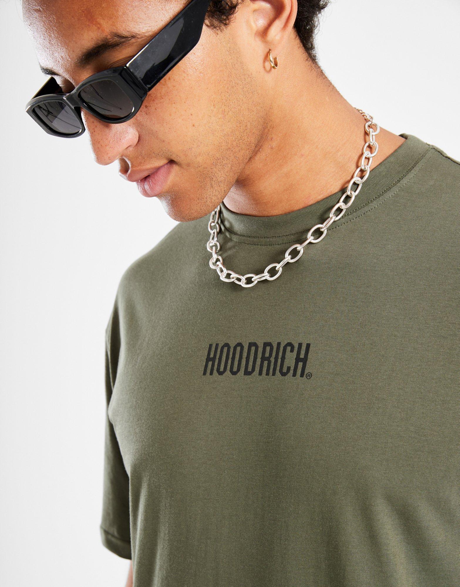 Koszulka, t-shirt męski HOODRICH T-SHIRT SMALL LOG HR02250186 Zielony