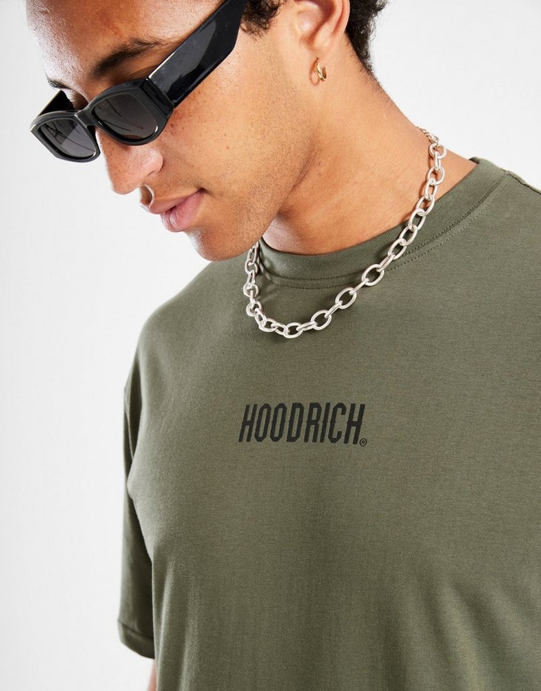 Tricou pentru bărbați HOODRICH TRICOU SMALL LOG HR02250186 Verde
