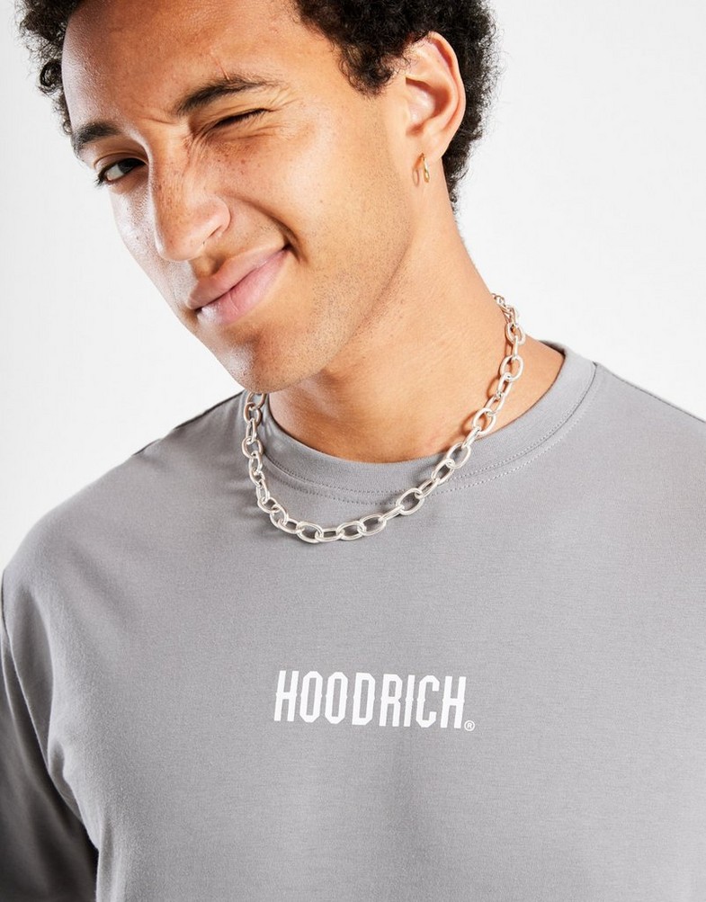 Koszulka, t-shirt męski HOODRICH T-SHIRT SMALL LOG HR02250187 Szary