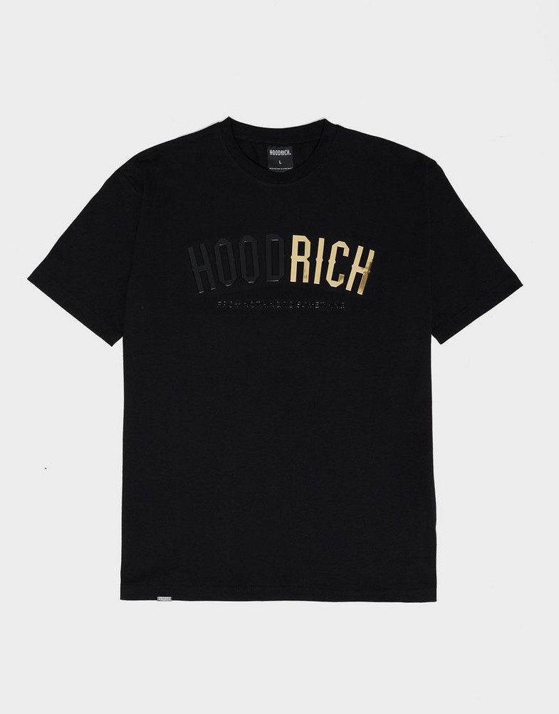 Tricou pentru bărbați HOODRICH TRICOU CHROMATIC TEE BLK/GLD