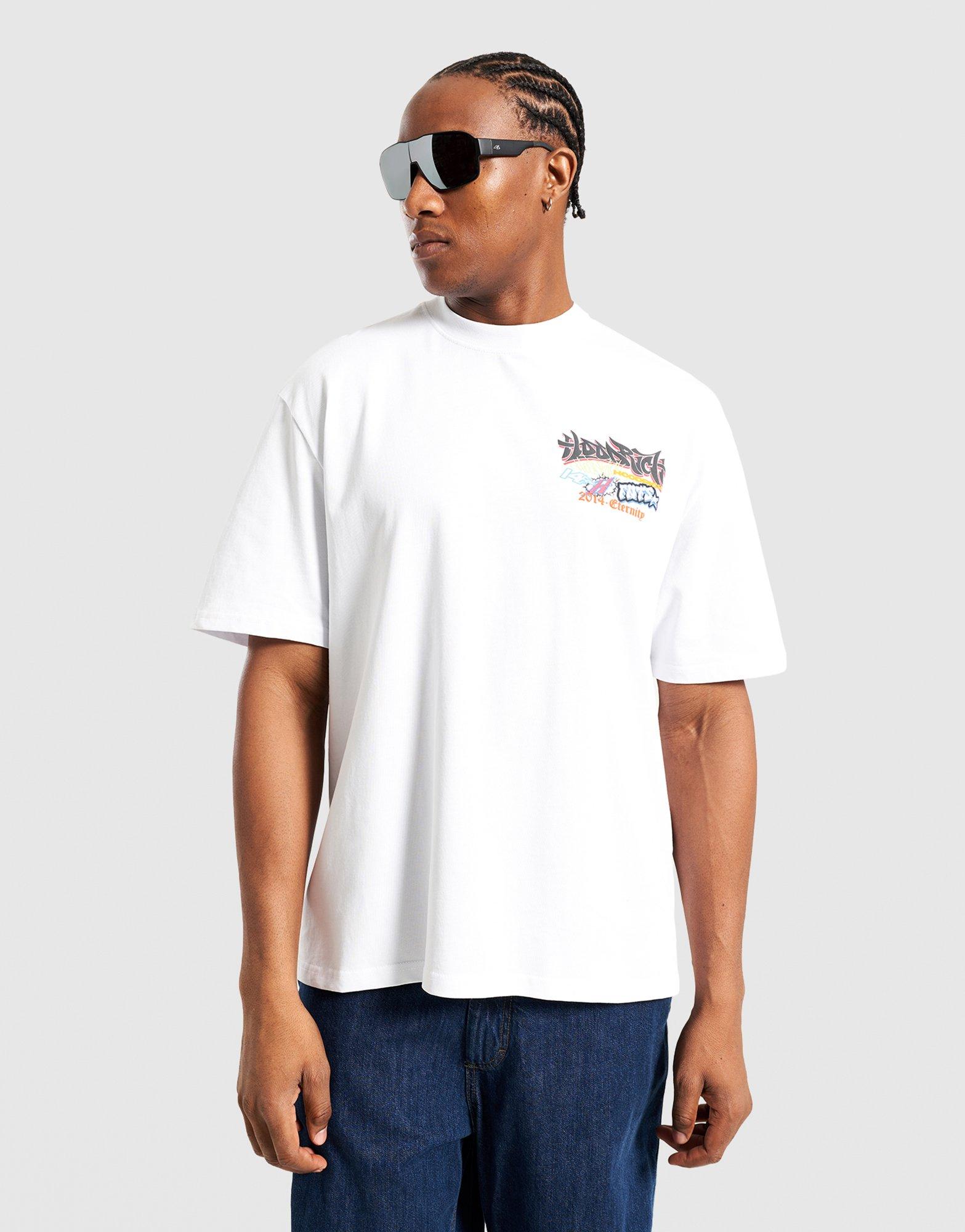 Koszulka, t-shirt męski HOODRICH T-SHIRT GRAFF RAVE TEE WHT HR04250064 Biały