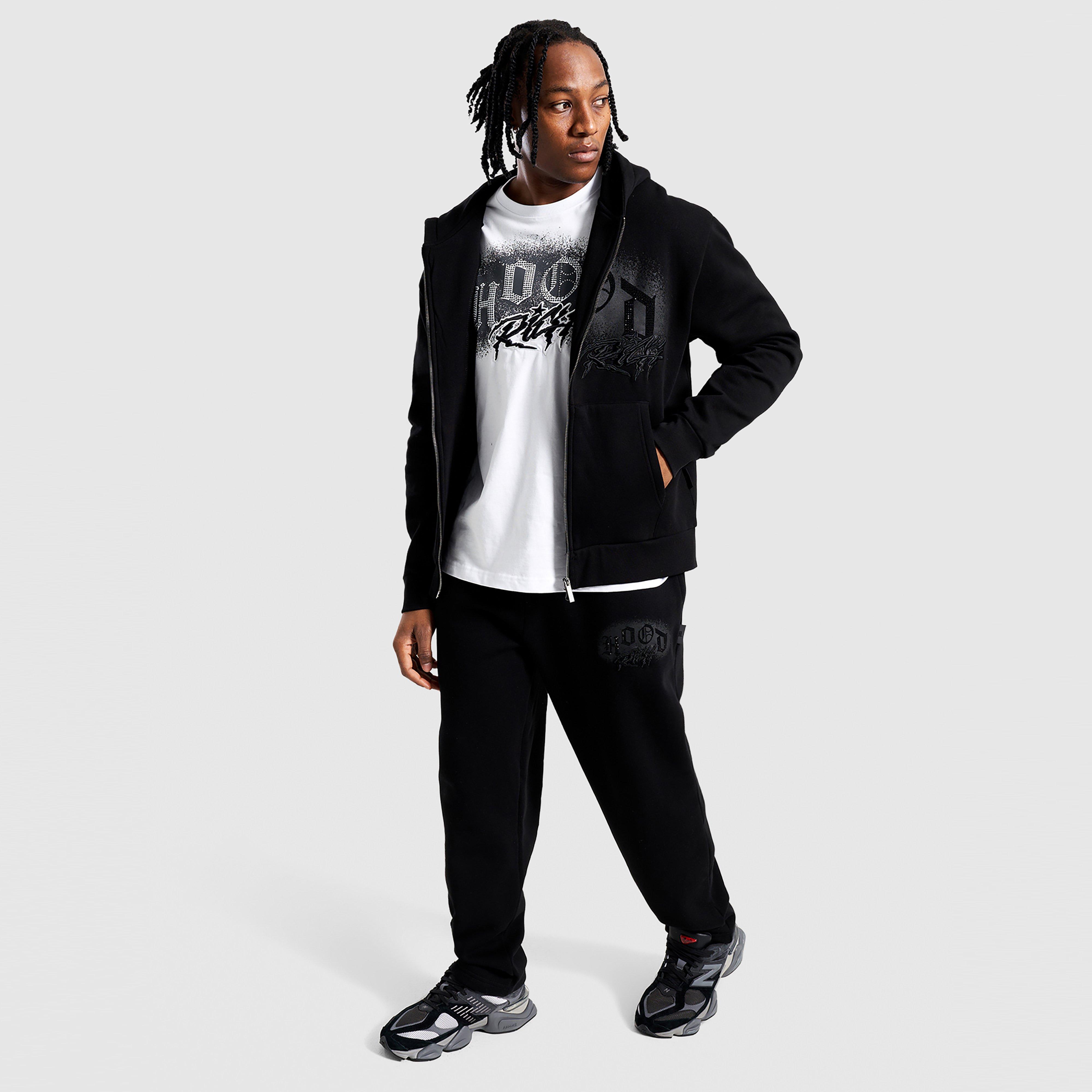 Férfi pulóverek HOODRICH PULÓVER CIPZÁRAS KAPUCNIS IRON V2 FZ