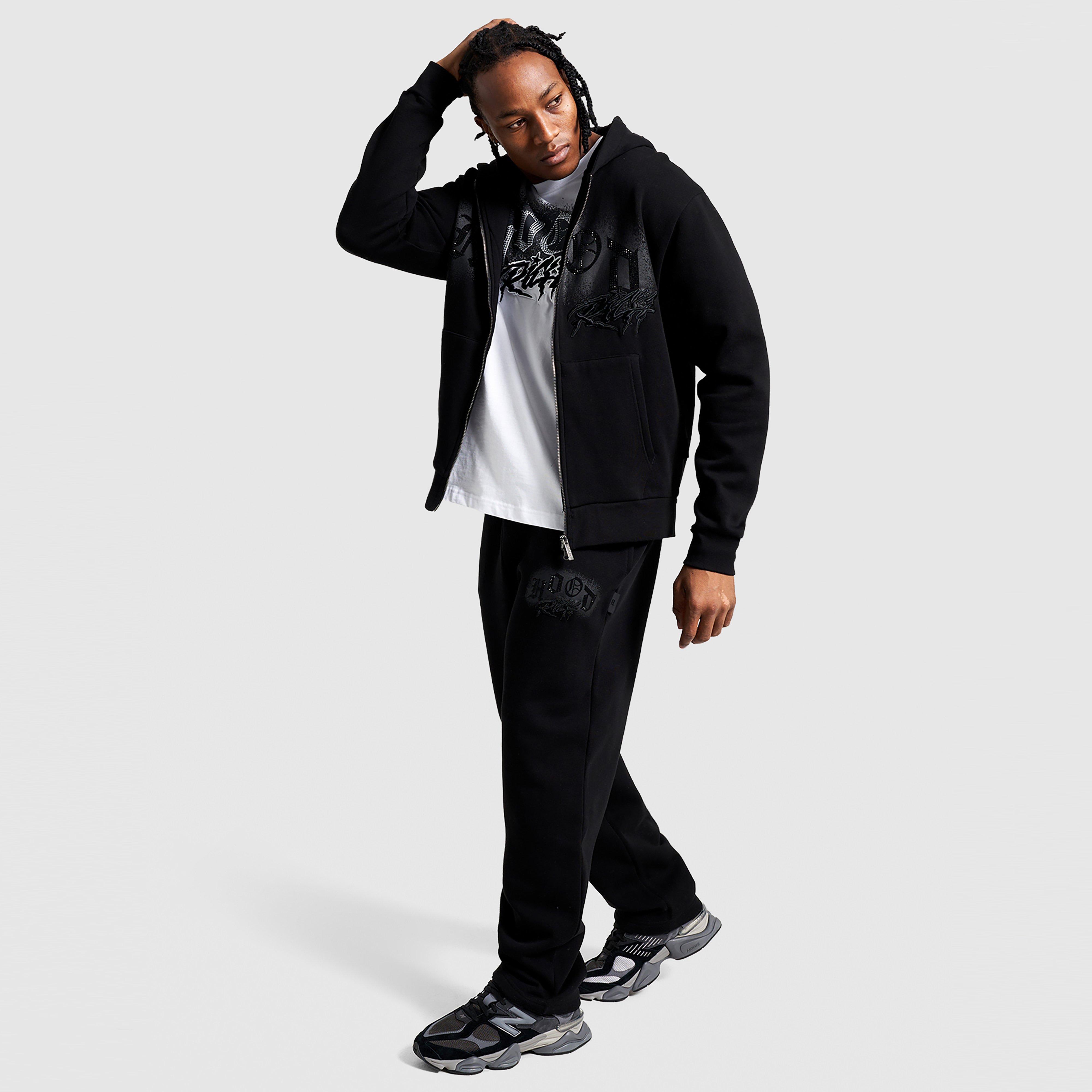 Férfi melegítőnadrág és jogger HOODRICH NADRÁG IRON V2 OH JOG BLK