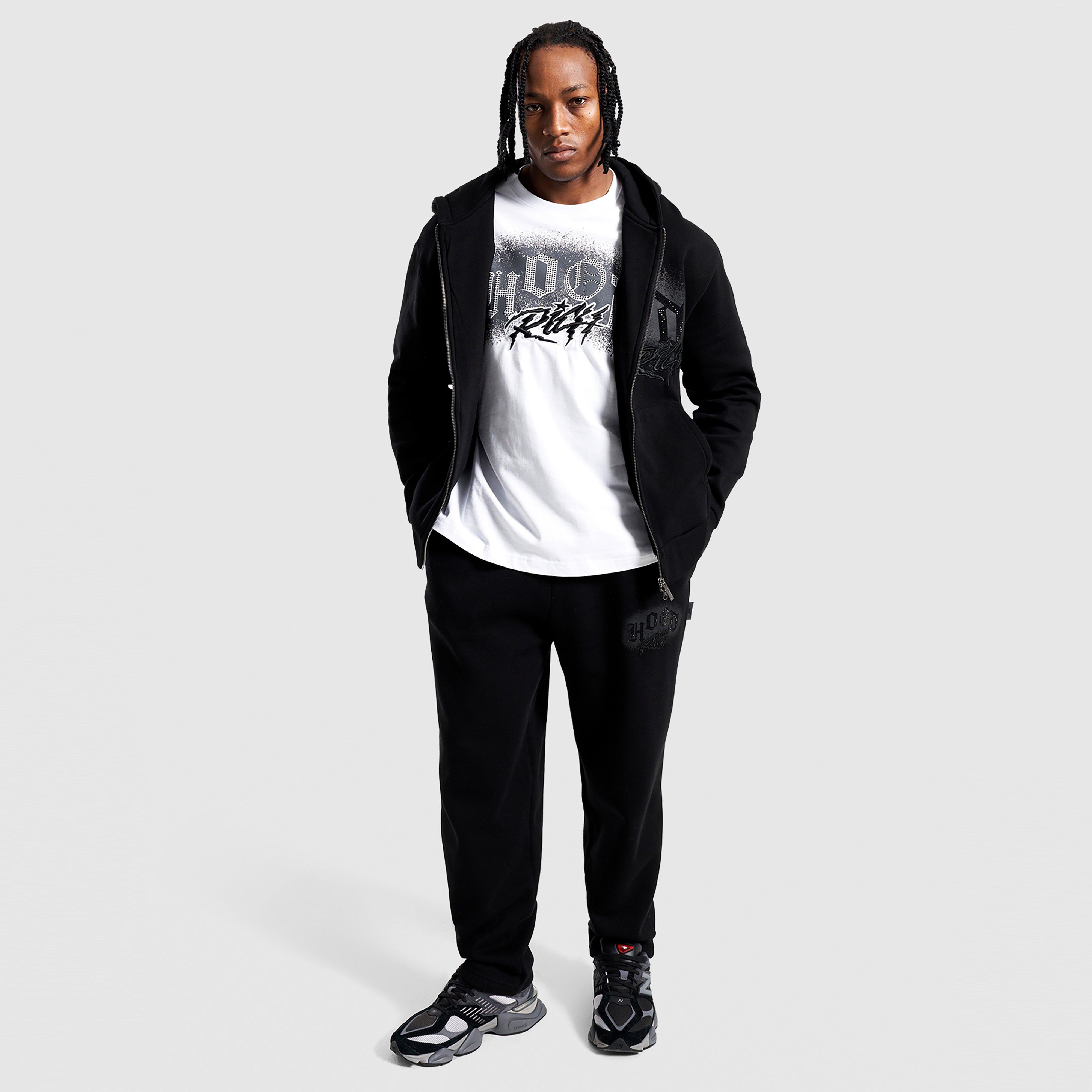 Koszulka, t-shirt męski HOODRICH T-SHIRT IRON V2 TEE WHT/BLK