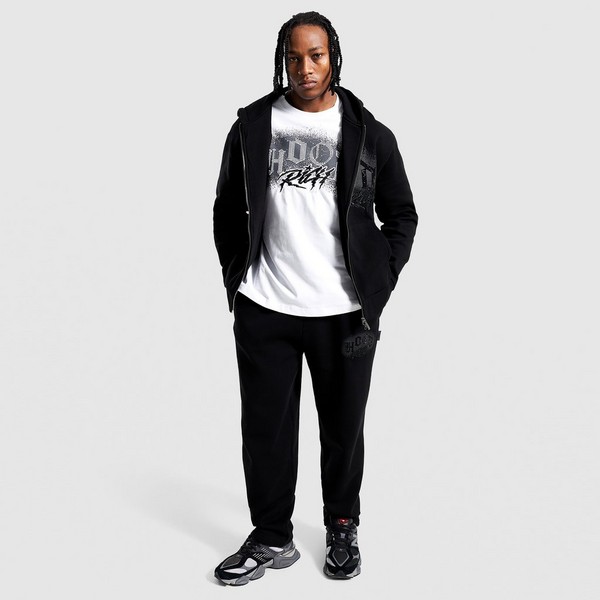 HOODRICH ФУТБОЛКА IRON V2 TEE WHT/BLK