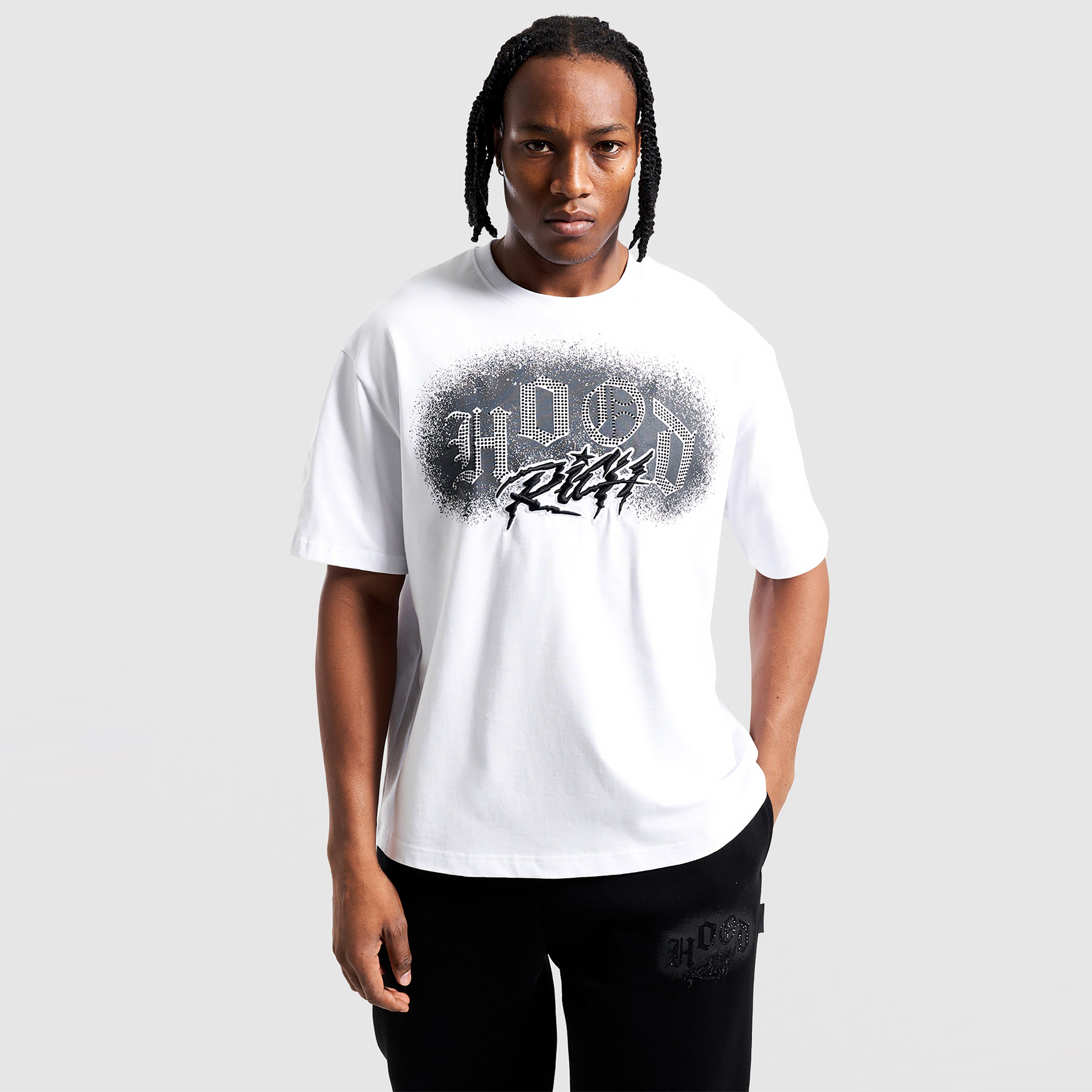 Koszulka, t-shirt męski HOODRICH T-SHIRT IRON V2 TEE WHT/BLK