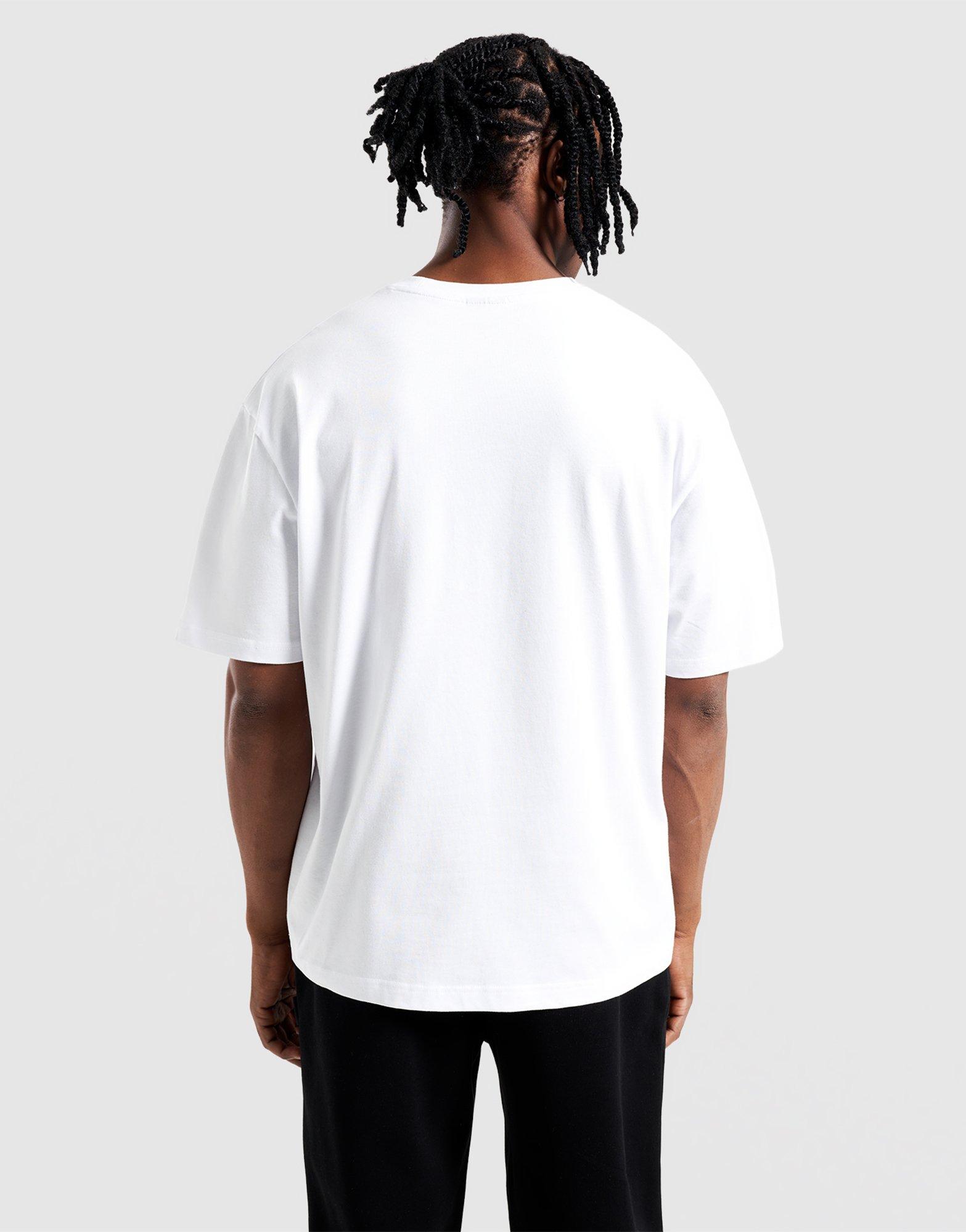 Koszulka, t-shirt męski HOODRICH T-SHIRT IRON V2 TEE WHT/BLK HR04250242 Biały