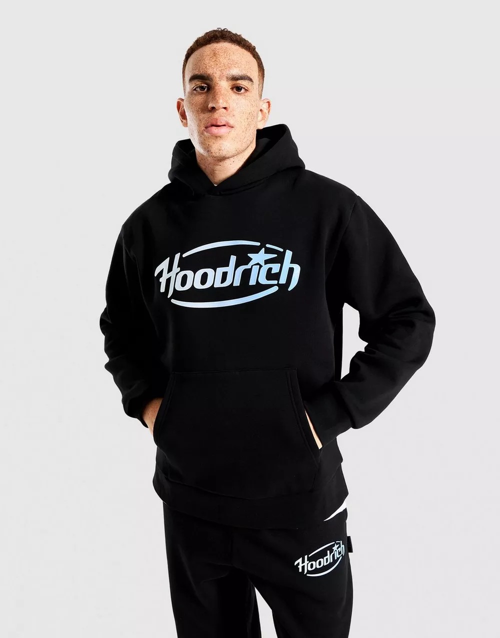 HOODRICH КОФТА З КАПЮШОНОМ CURVE OH HD BLK/BLU, фото 1 з 4