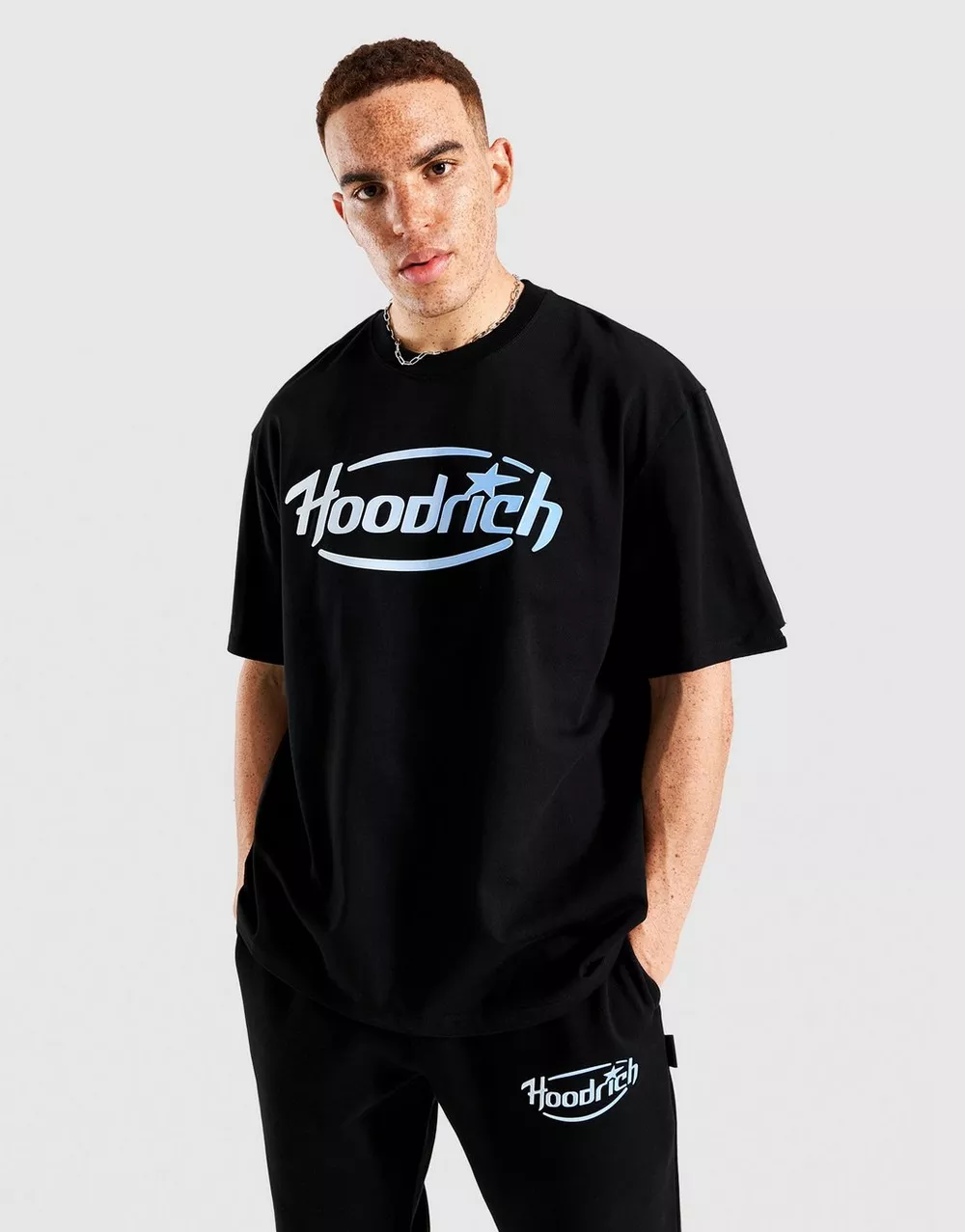 HOODRICH ФУТБОЛКА CURVE TEE BLK/BLU, фото 1 з 5