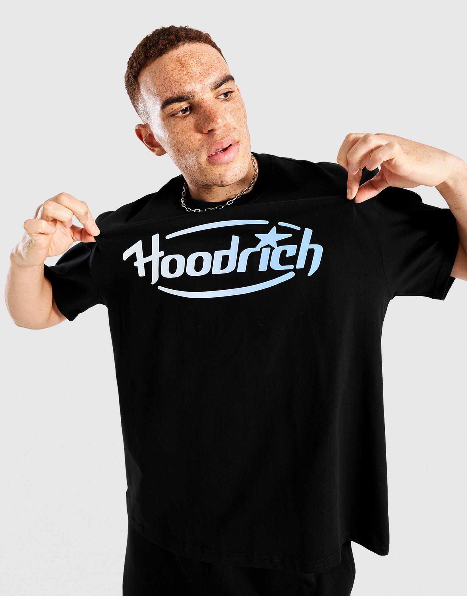 Чоловічі футболки HOODRICH ФУТБОЛКА CURVE TEE BLK/BLU HR04250335 Чорний