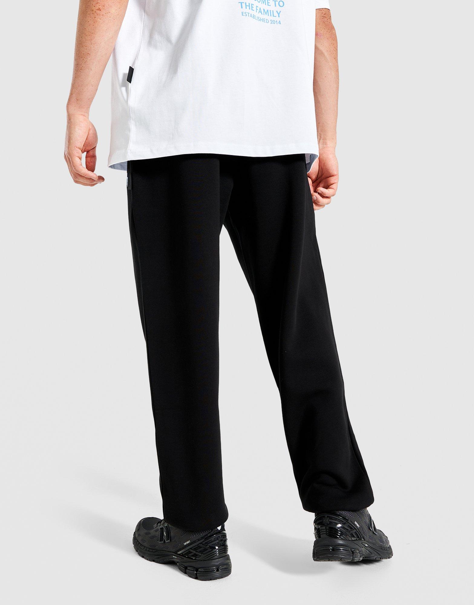 Pánske nohavice HOODRICH NOHAVICE  CURVE JOG BLK/BLU HR04250336 Čierna