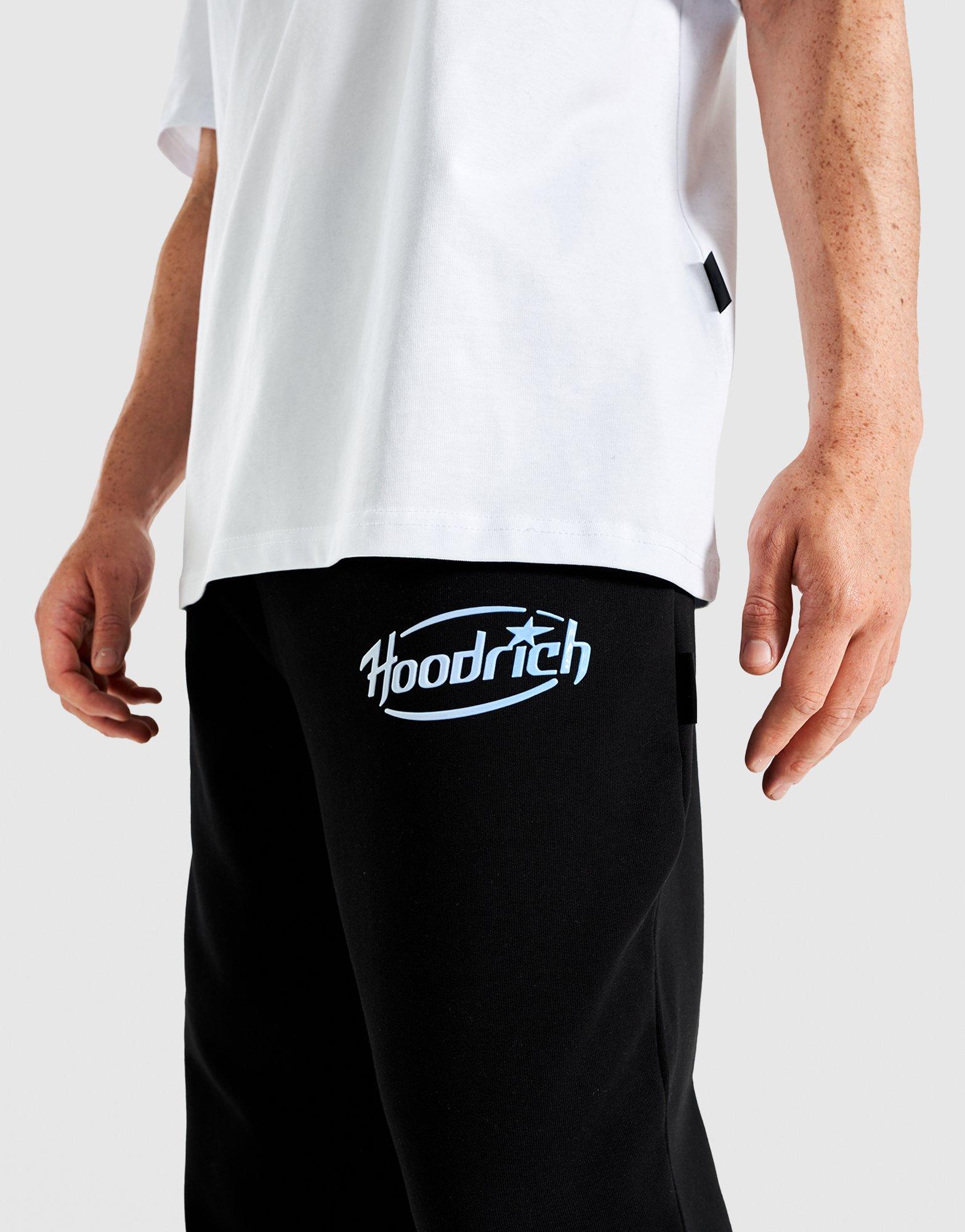 Pánske nohavice HOODRICH NOHAVICE  CURVE JOG BLK/BLU HR04250336 Čierna