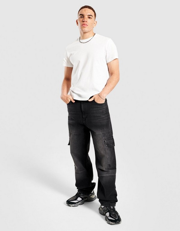 Hoodrich Spodnie Script Cargo Dnm Wsh Blk