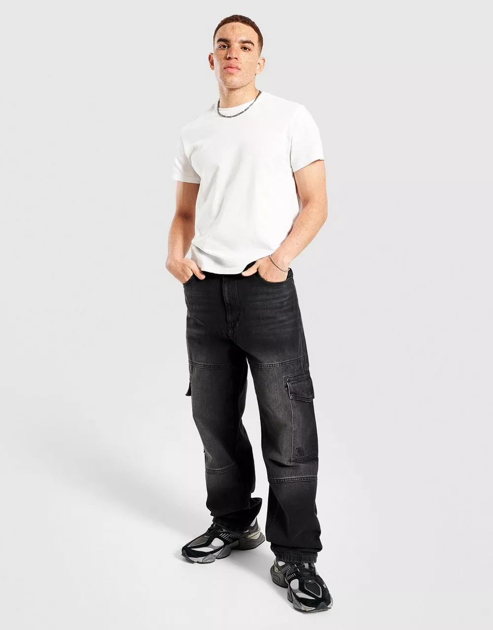 HOODRICH ШТАНИ SCRIPT CARGO DNM WSH BLK, фото 1 з 4