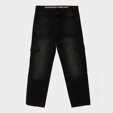 Vyriškos kelnės HOODRICH KELNĖS SCRIPT CARGO DNM WSH BLK