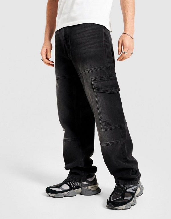 Hoodrich Spodnie Script Cargo Dnm Wsh Blk - obrazek 2