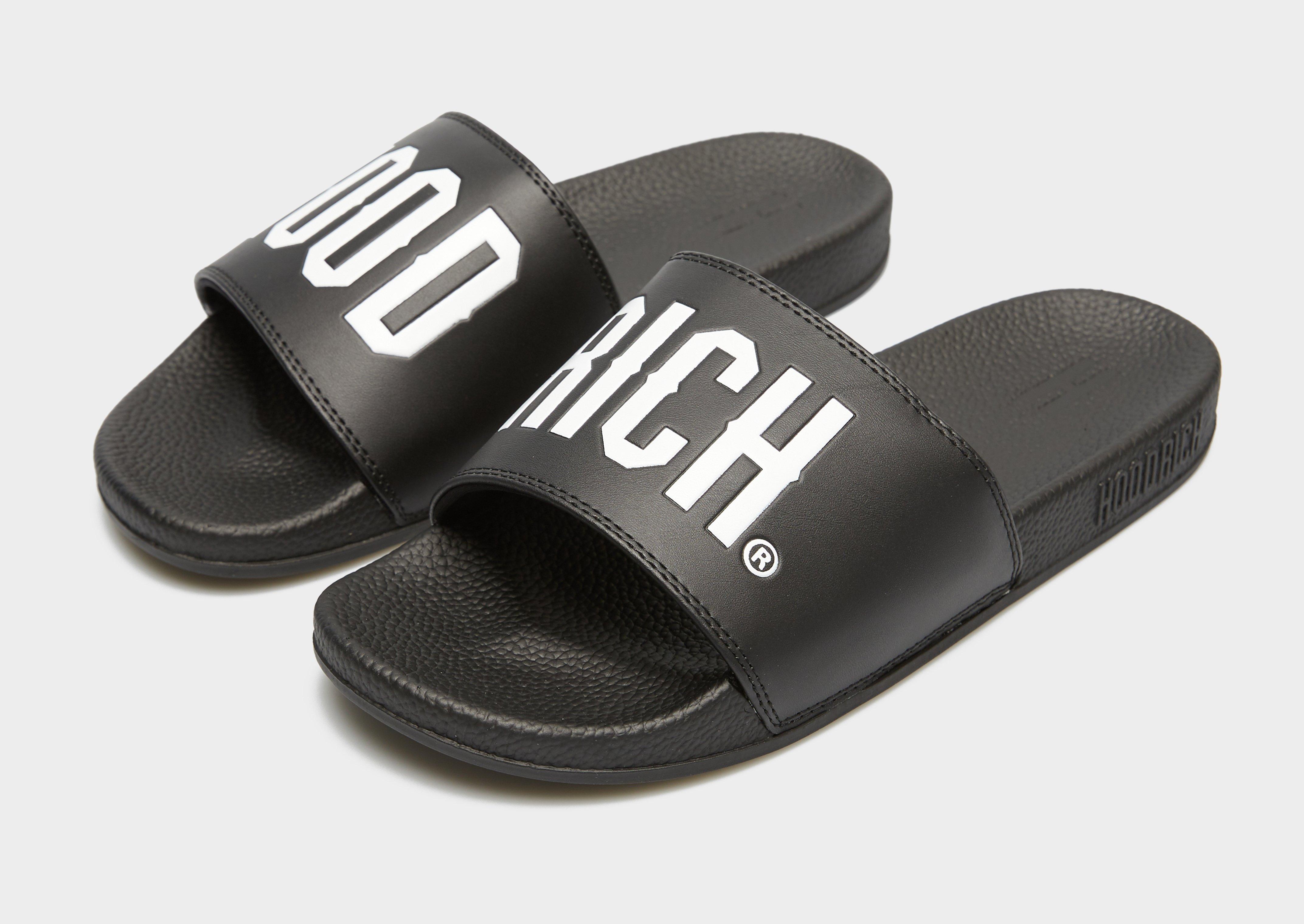Férfi papucsok és flip-flopok HOODRICH OG CORE SLIDERS HR-2021-0031 Fekete