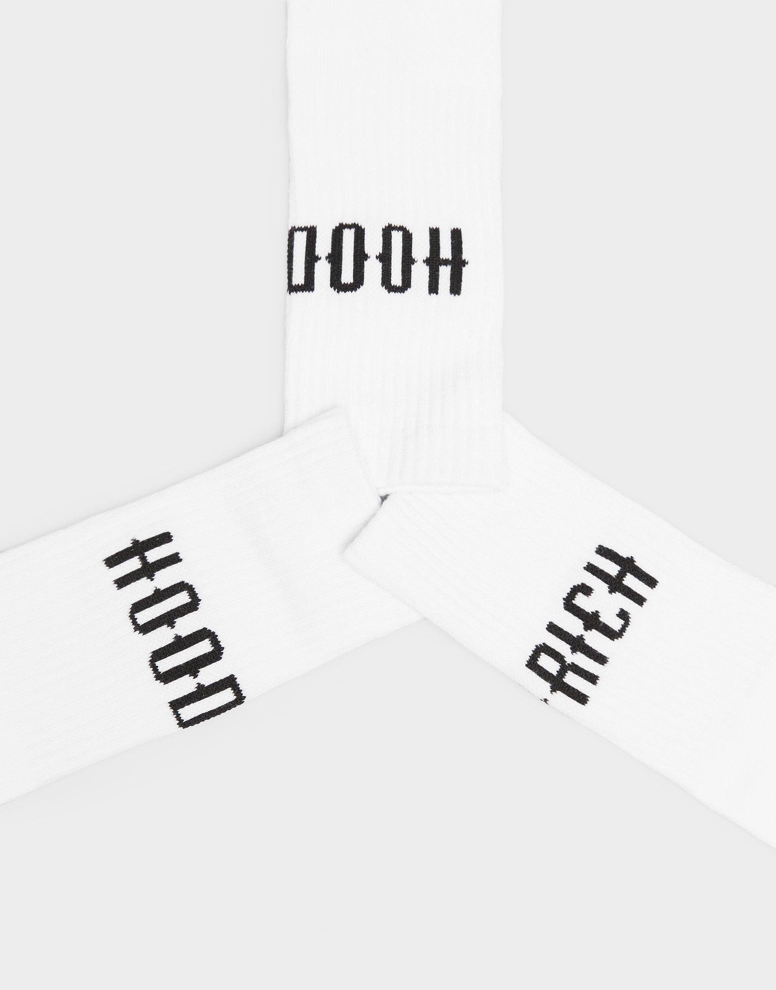 Dámske ponožky HOODRICH PONOŽKY CORE 3 PACK CREW SOCKS HR20240258 Biela