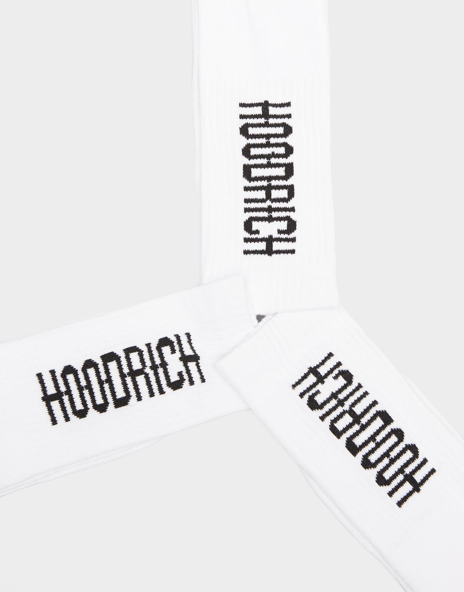 Dámské ponožky HOODRICH PONOŽKY RUDIMENTAL 3 PACK CREW SOCKS HR20250123 Bílá