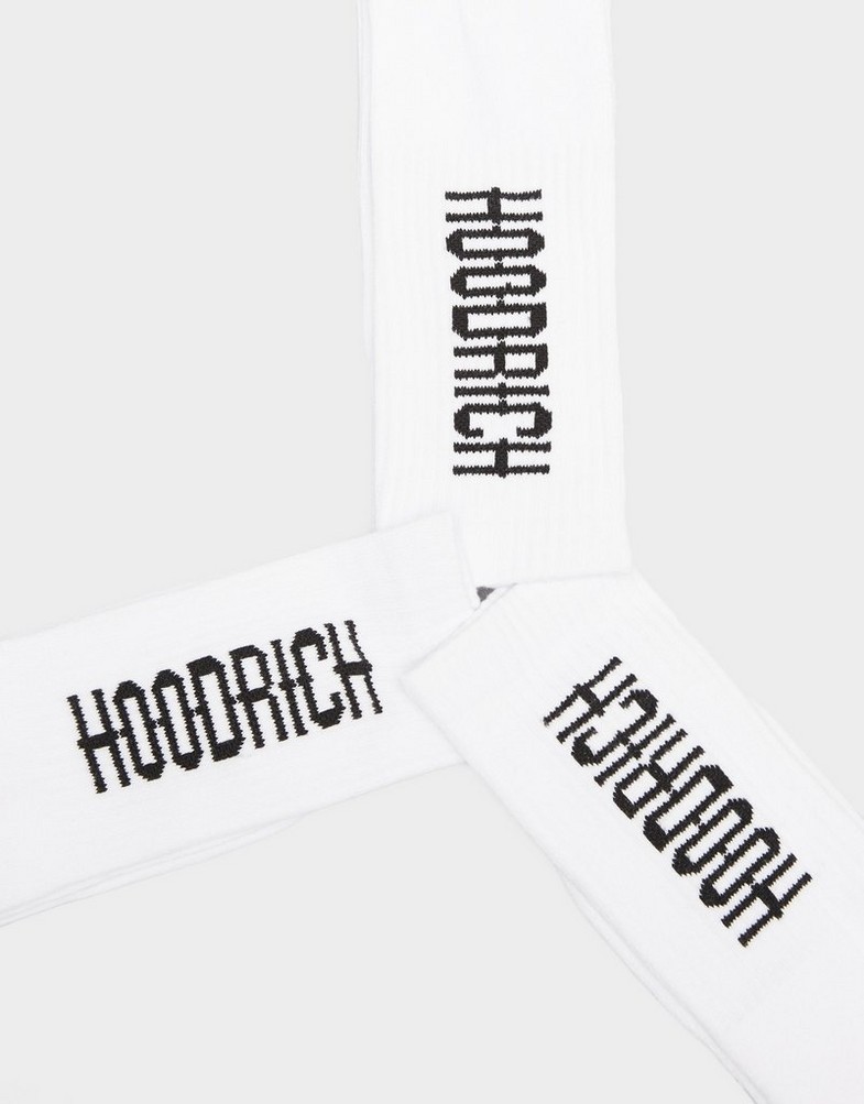 Дамски чорапи HOODRICH ЧОРАПИ RUDIMENTAL 3 PACK CREW SOCKS HR20250123 Бял