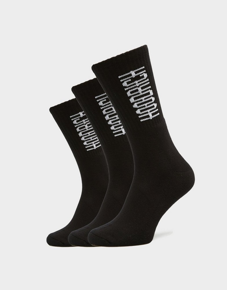 Női zokni HOODRICH ZOKNI RUDIMENTAL 3 PACK CREW SOCKS HR20250500 Fekete