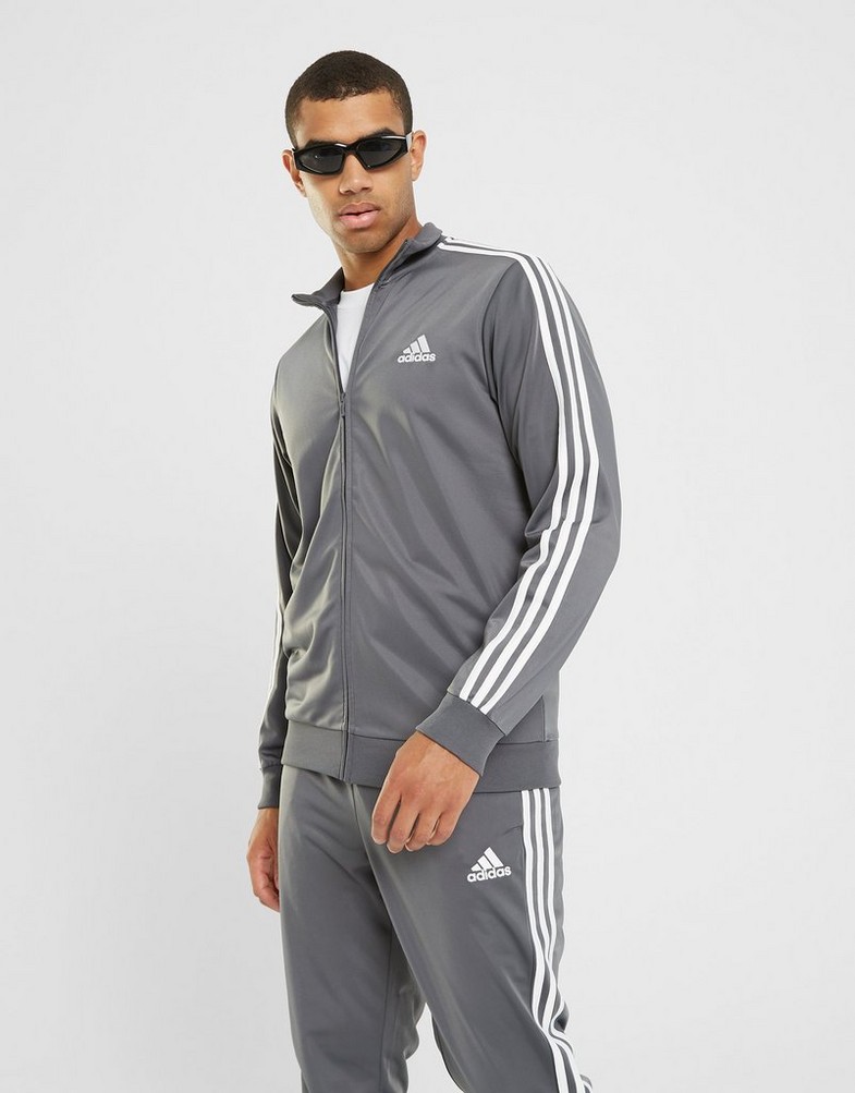 Pánska tepláková súprava ADIDAS SÚPRAVA BOS 3 STRIPE SUIT G5/WT HT6650 Sivá