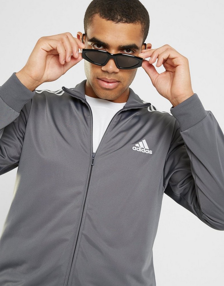 Pánska tepláková súprava ADIDAS SÚPRAVA BOS 3 STRIPE SUIT G5/WT HT6650 Sivá