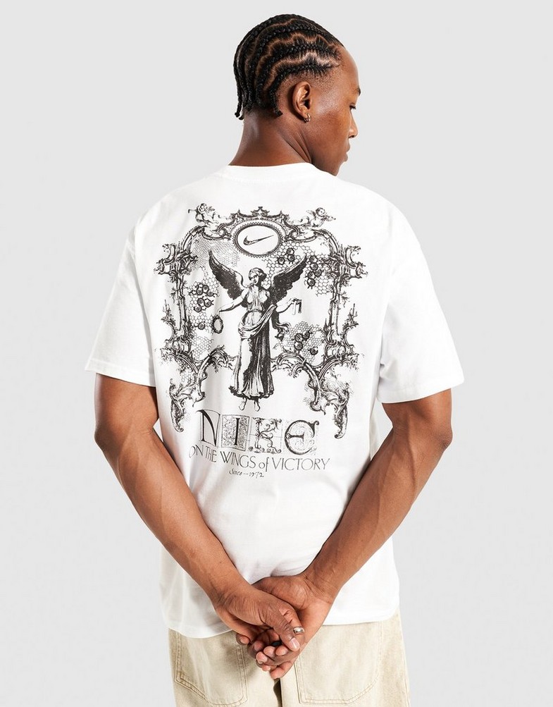 Tricou pentru bărbați NIKE TRICOU U NSW TEE M90 OC WINGS VICTORY HV0167-100 Alb