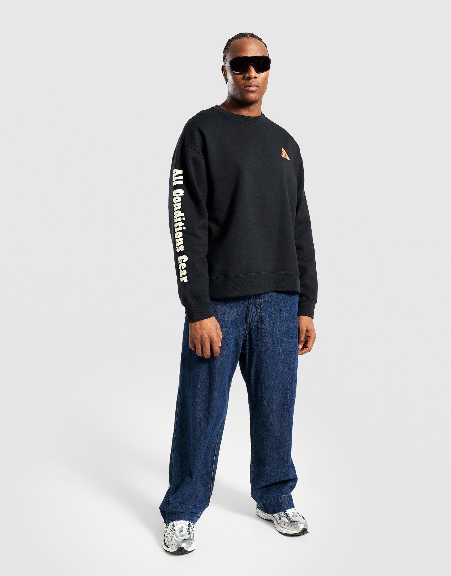 Bluza męska NIKE BLUZA U ACG TF TUFF FLC CREW OC GFX HV1119-010 Czarny