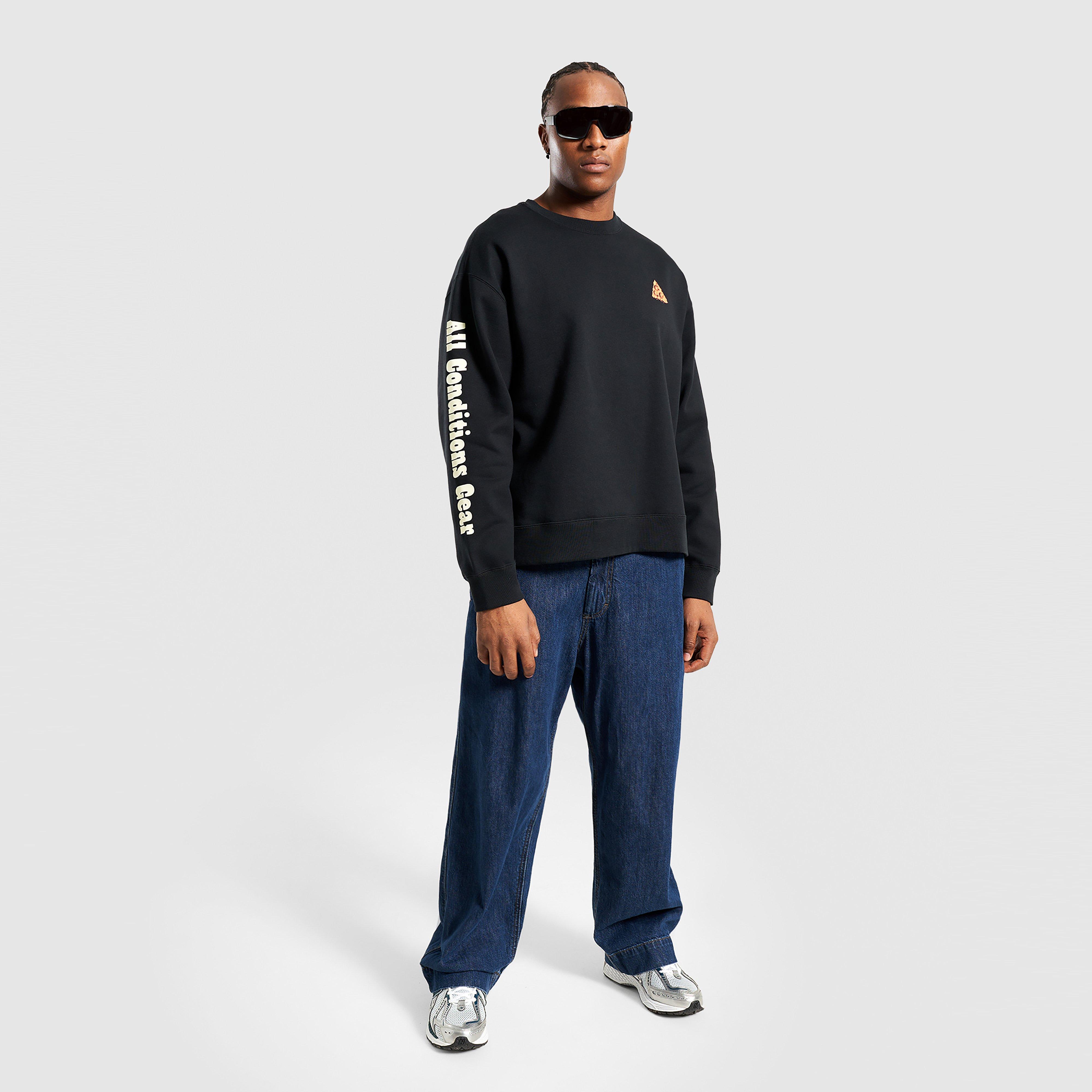 Férfi pulóverek NIKE PULÓVER U ACG TF TUFF FLC CREW OC GFX