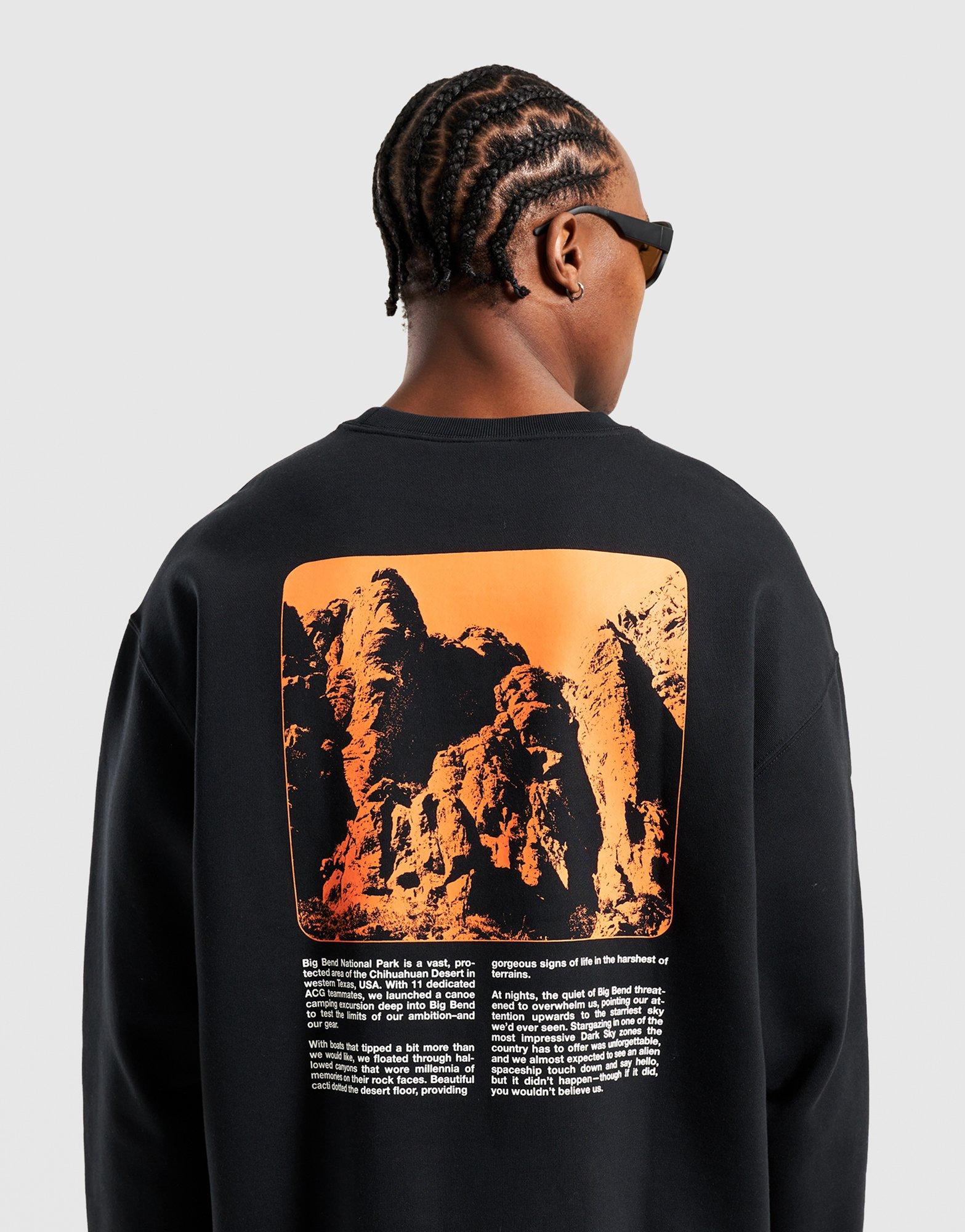 Bluza męska NIKE BLUZA U ACG TF TUFF FLC CREW OC GFX HV1119-010 Czarny