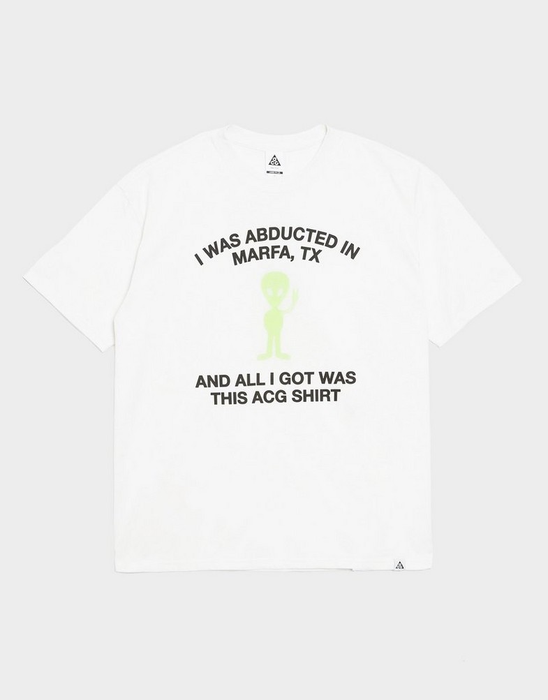 Tricou pentru bărbați NIKE TRICOU M ACG TEE ALIEN HV2168-121 Alb