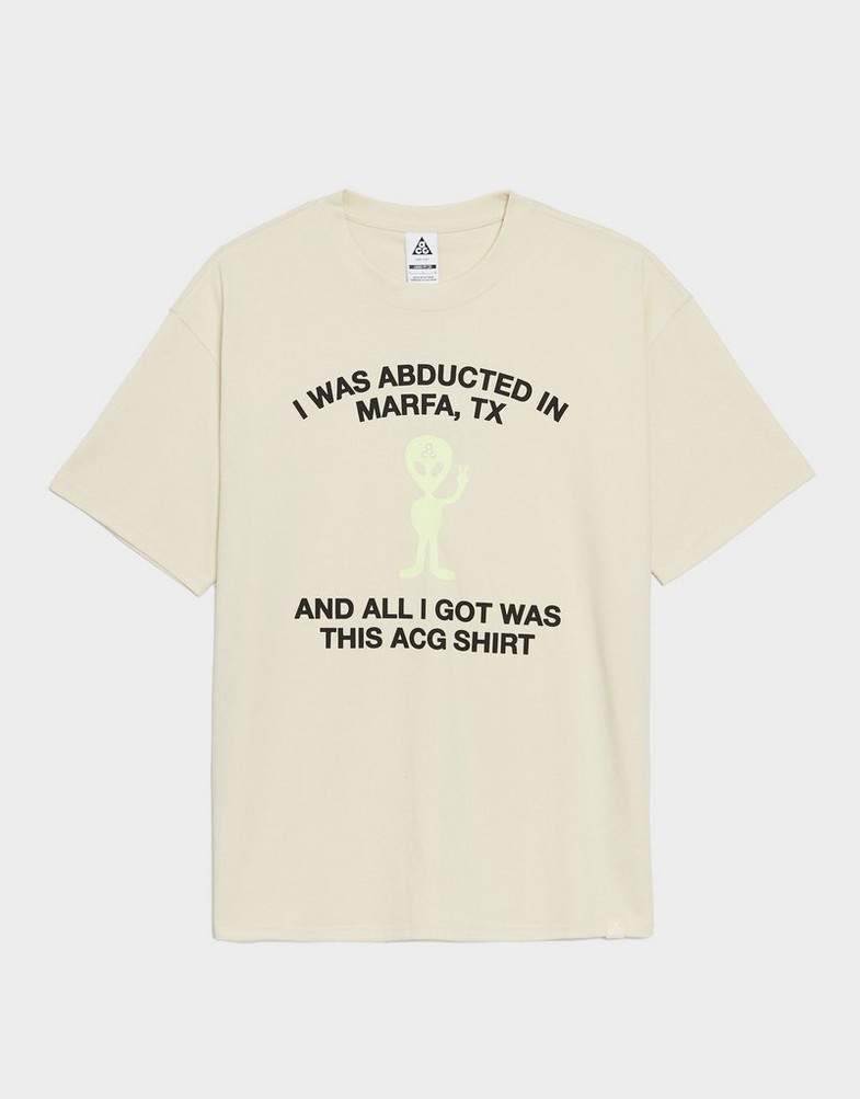 Tricou pentru bărbați NIKE TRICOU M ACG TEE ALIEN HV2168-229 Bej