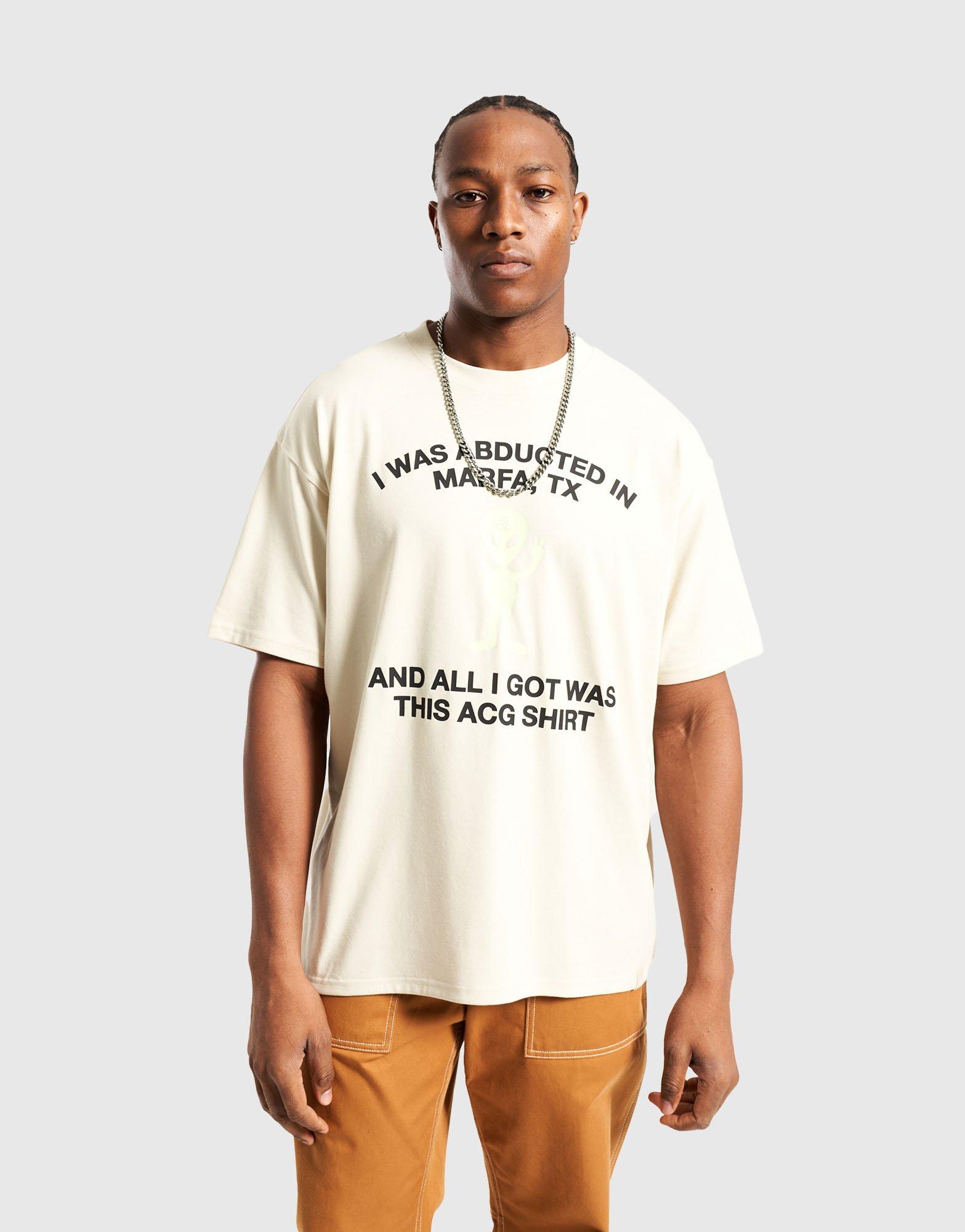 Koszulka, t-shirt męski NIKE T-SHIRT M ACG TEE ALIEN HV2168-229 Beżowy