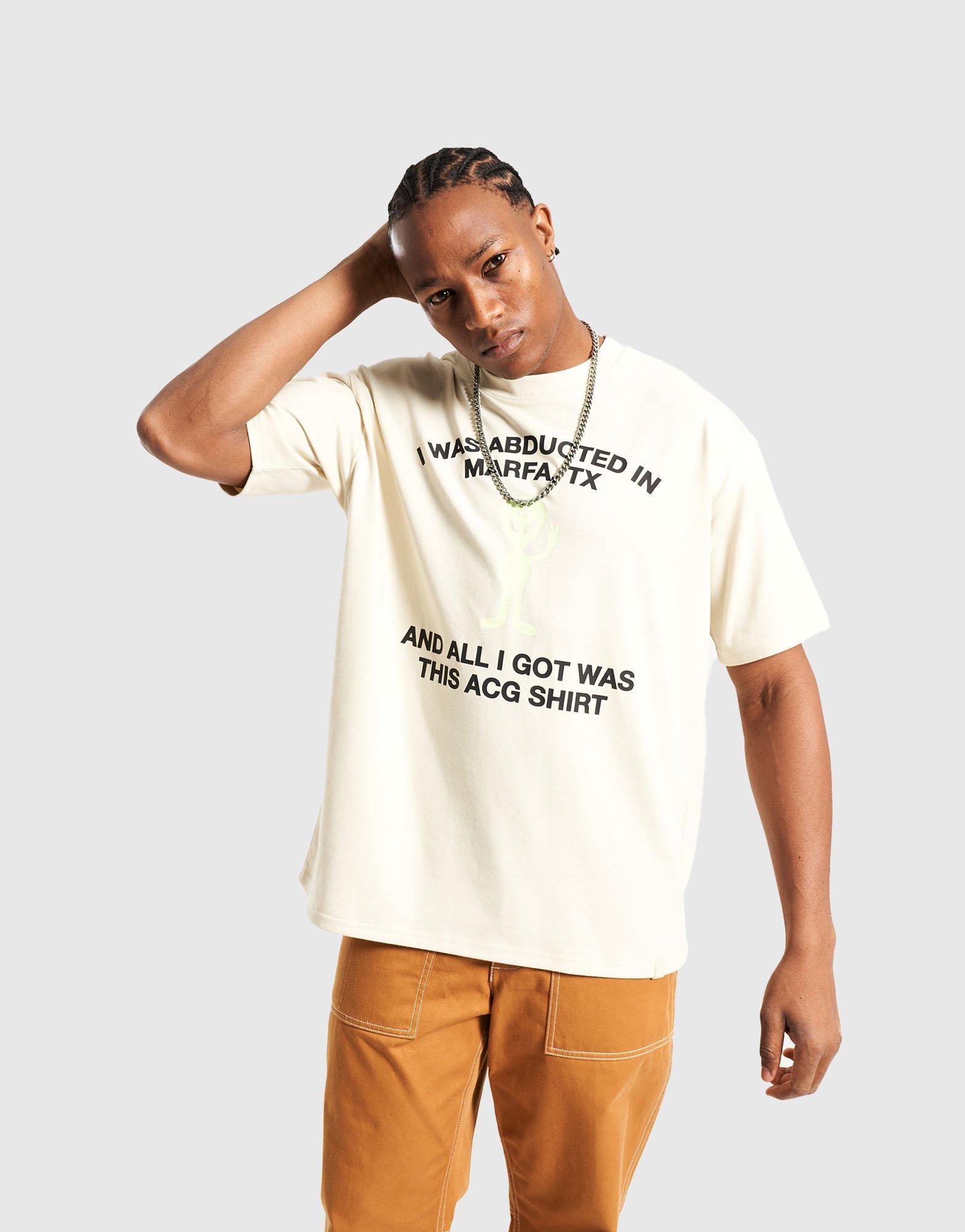 Koszulka, t-shirt męski NIKE T-SHIRT M ACG TEE ALIEN HV2168-229 Beżowy