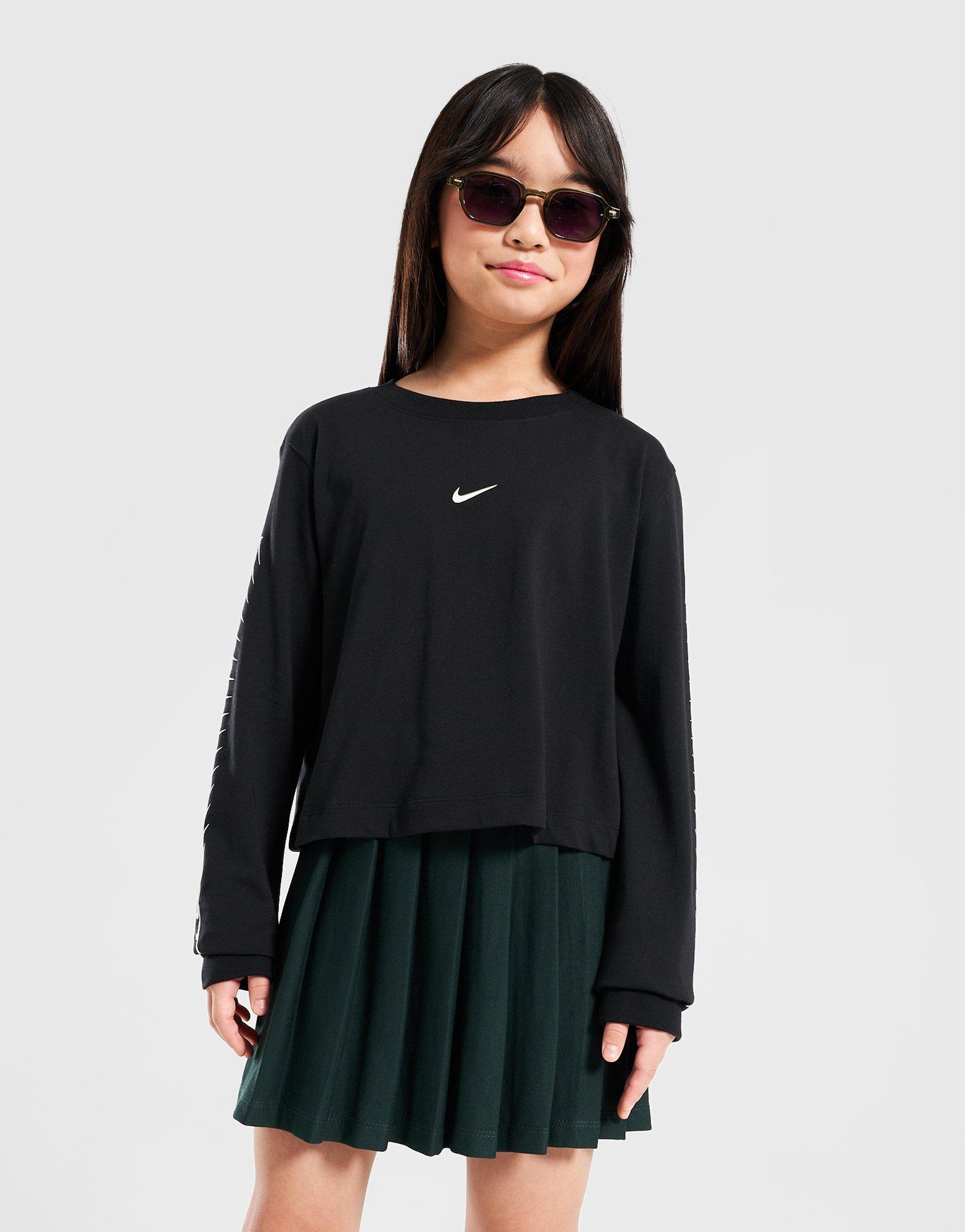 Дитячі футболки NIKE ФУТБОЛКА G NSW TEE DANCE SWOOSH HV5727-010 Чорний