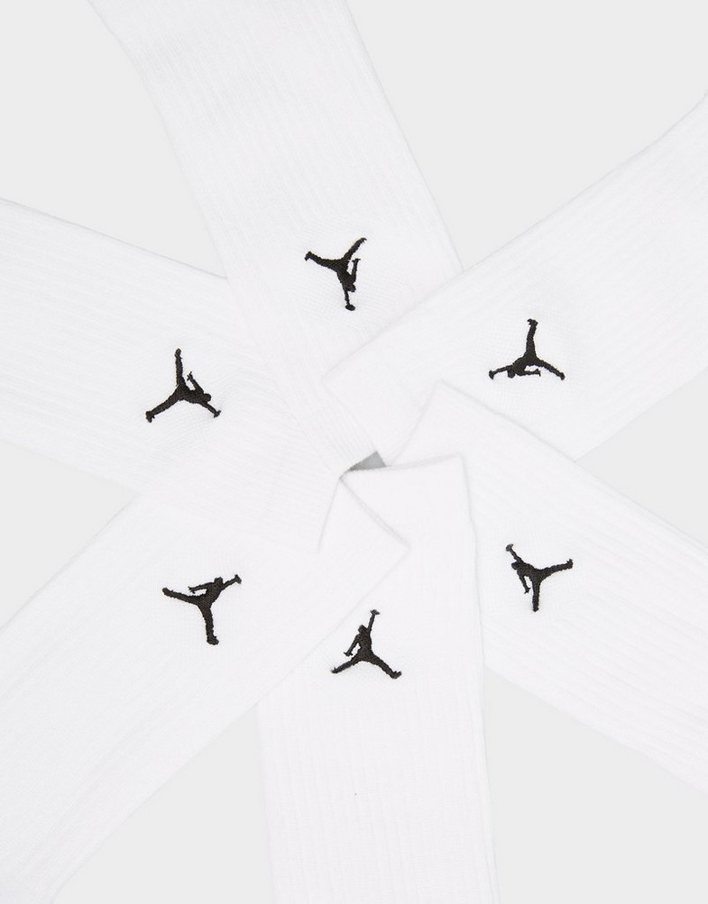 Жіночі шкарпетки JORDAN ВИСОКІ ШКАРПЕТКИ JORDAN EVERYDAY 6PAK HV6228-100 Білий