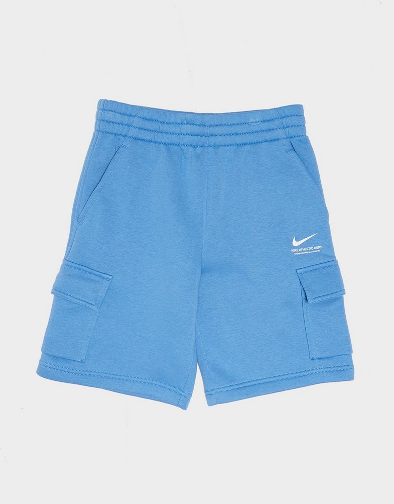 Krótkie spodenki, szorty dziecięce NIKE SZORTY B NSW SI FLC CARGO SHORT BB B HV6971-489 Niebieski