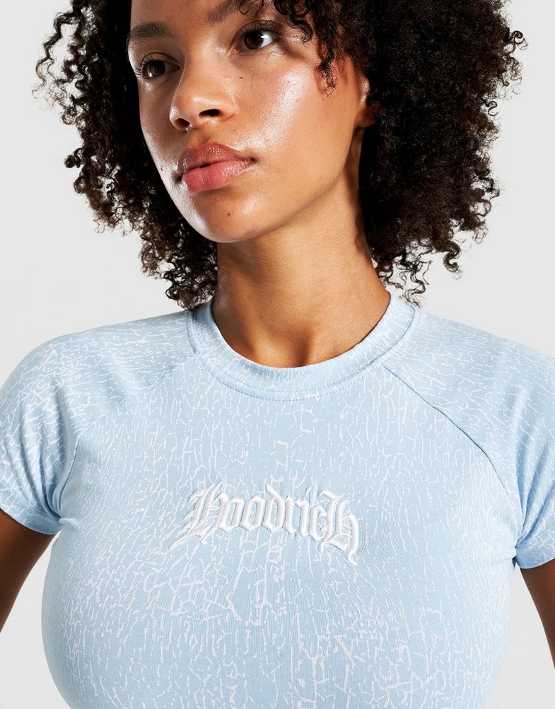 Dámske tričko HOODRICH TRIČKO SNOW ANGEL SS BABY TEE HW003250031 Modrá