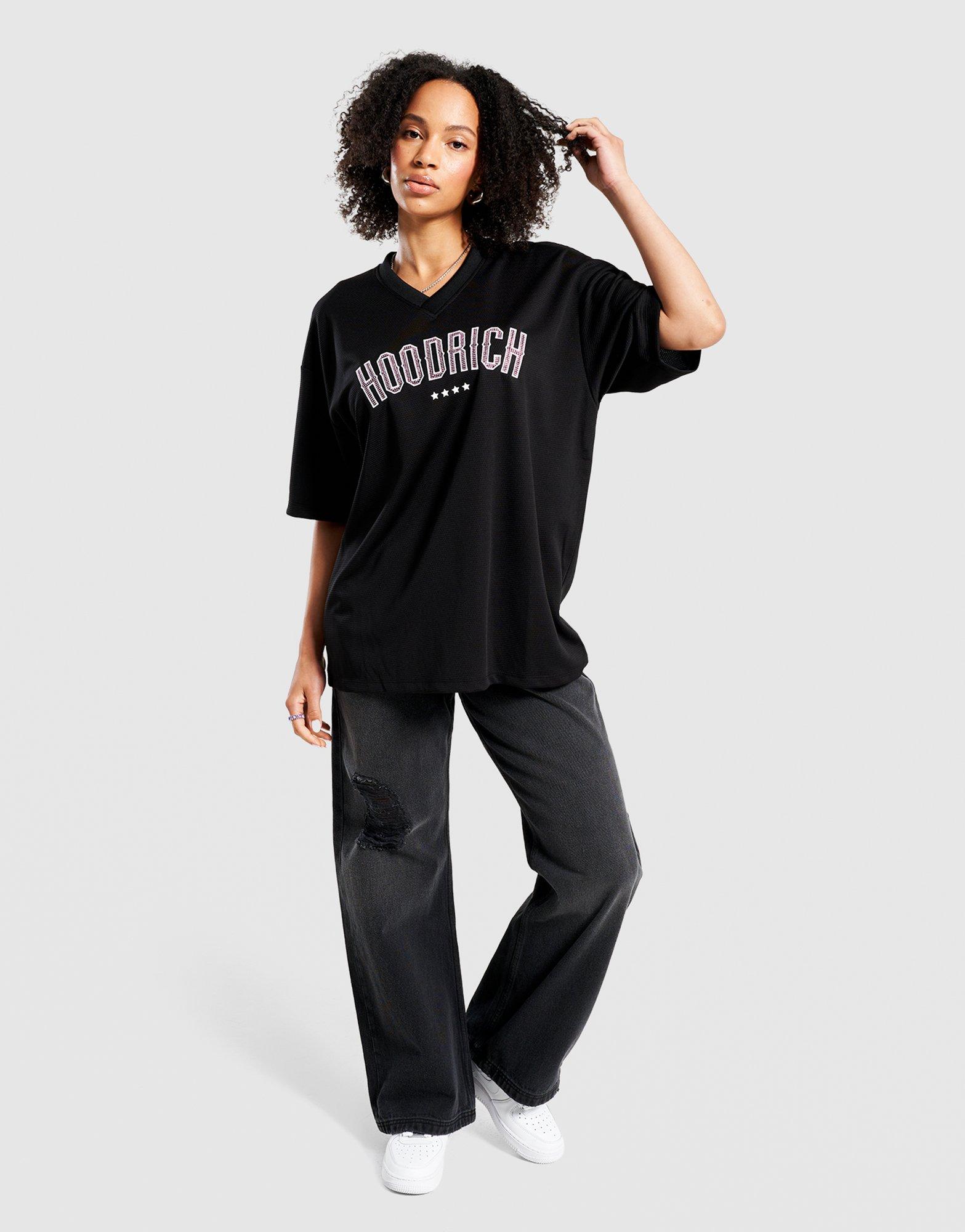 Hoodrich Nohavice  Wide Leg Jeans Script Applique