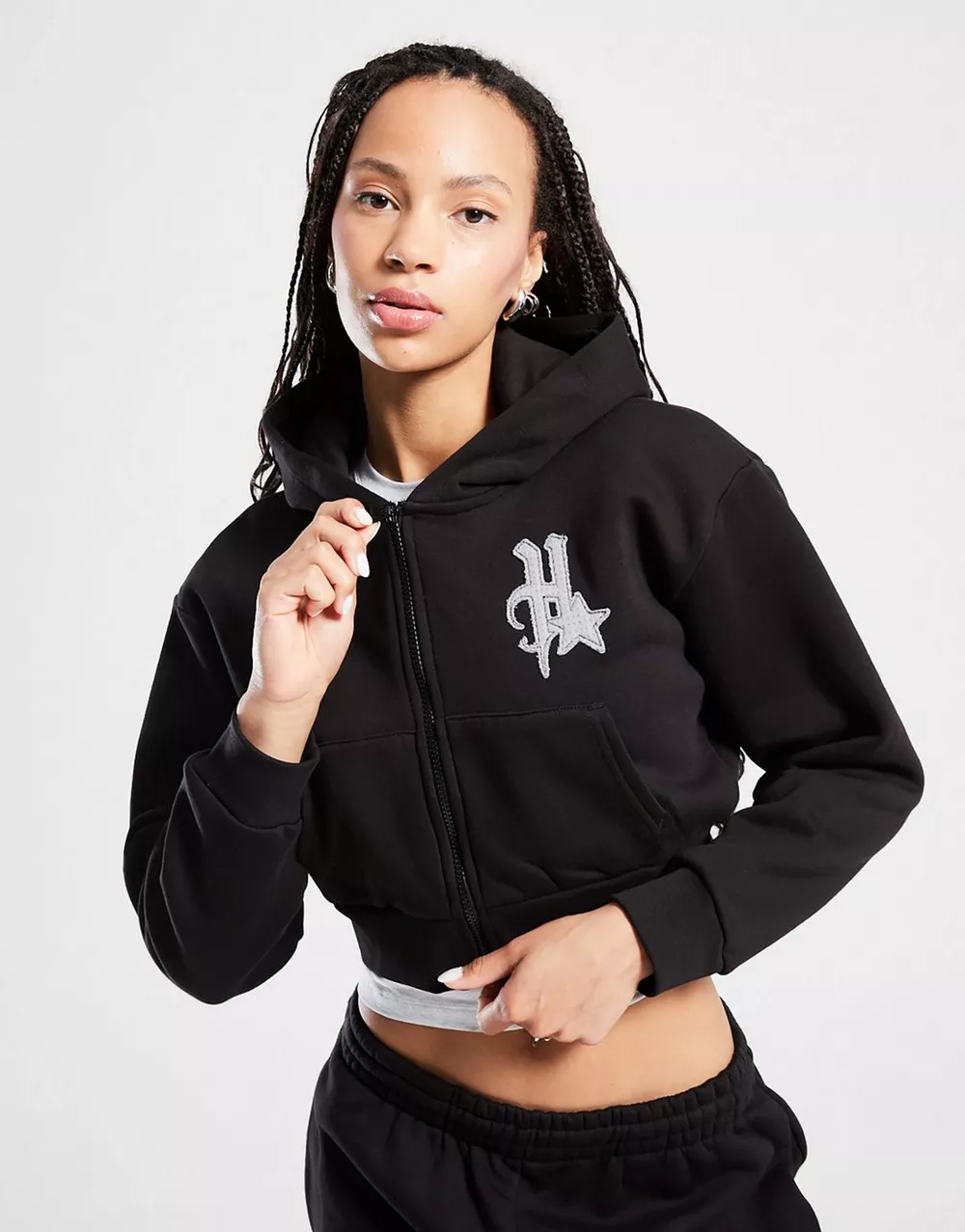 HOODRICH КОФТА Z KAPT.STELLAR CROPP ZIP HOODIE, фото 1 з 5