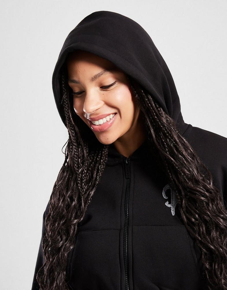 Moteriškas džemperis HOODRICH DŽEMPERIS Z KAPT.STELLAR CROPP ZIP HOODIE HW02250023 Juoda