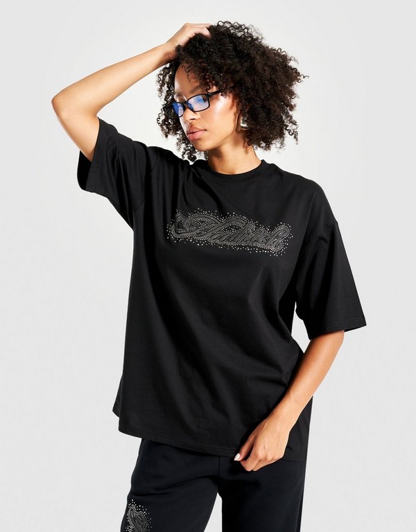 Hoodrich T-Shirt Scatter Crystal Oversized T Shirt