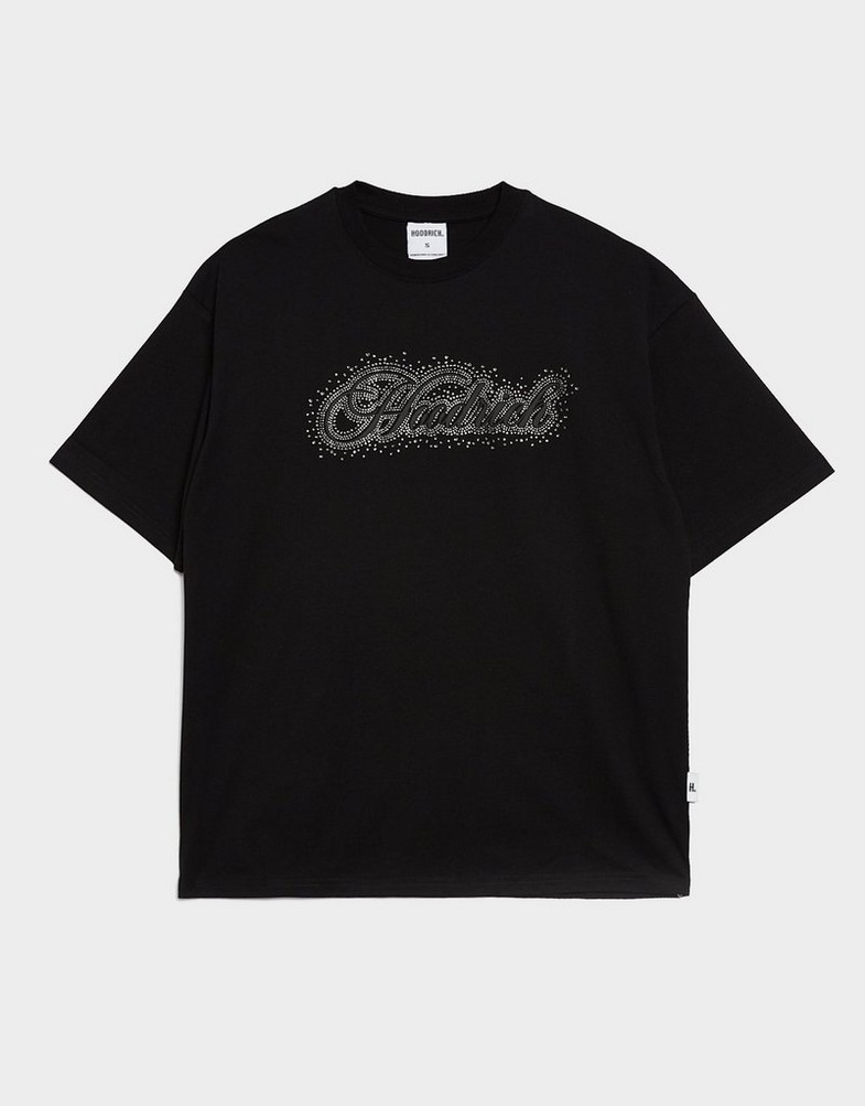 Tricou pentru femei HOODRICH TRICOU SCATTER CRYSTAL OVERSIZED T SHIRT HW03250070 Negru