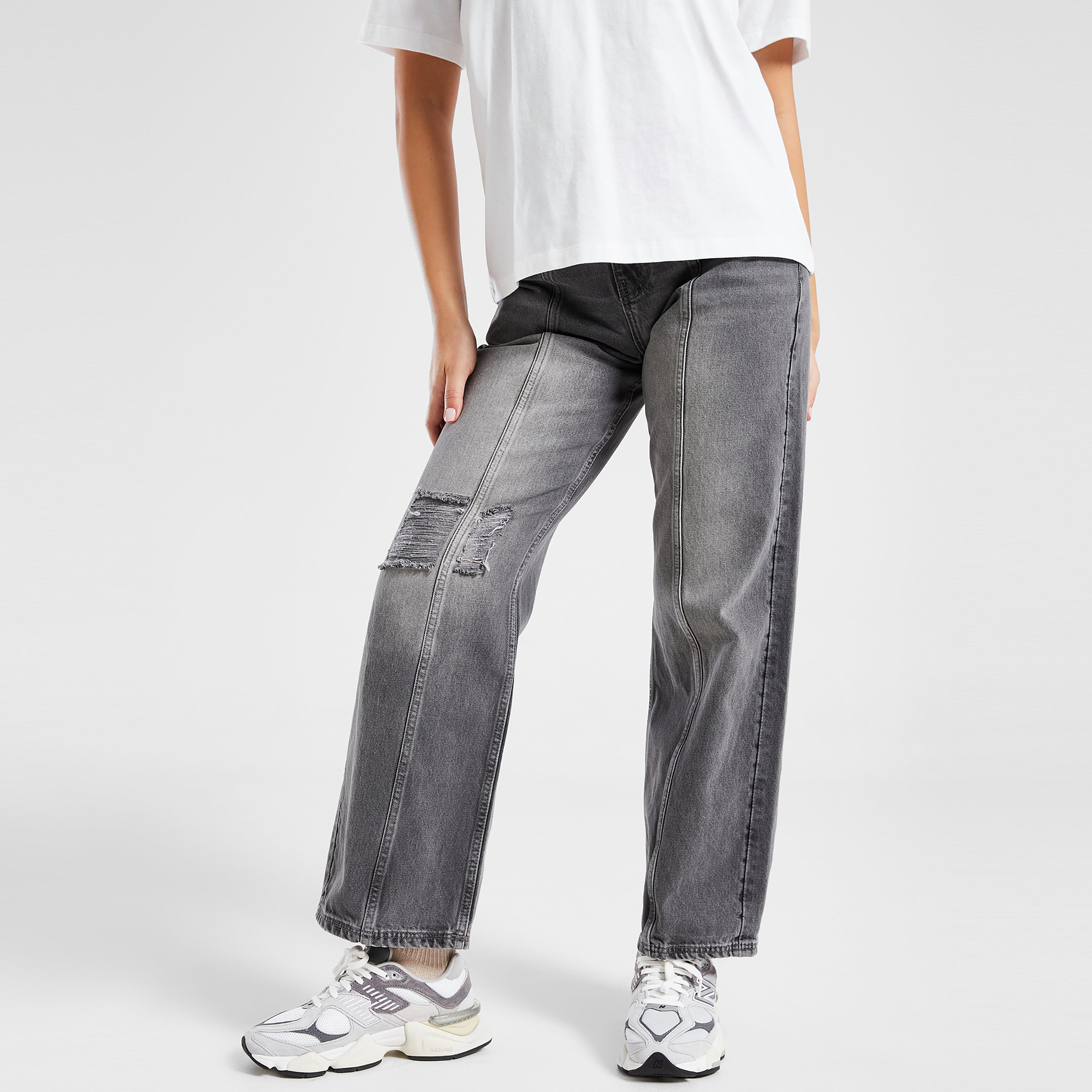 Dámske džínsy HOODRICH NOHAVICE  LOGO APLIQ JEAN BLK