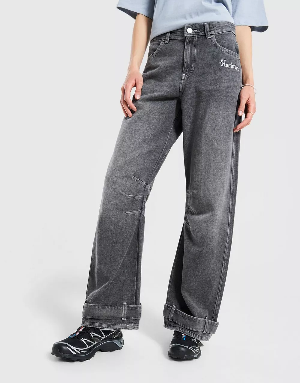 HOODRICH ШТАНИ ONYX WIDE LEG JEANS, фото 1 з 4
