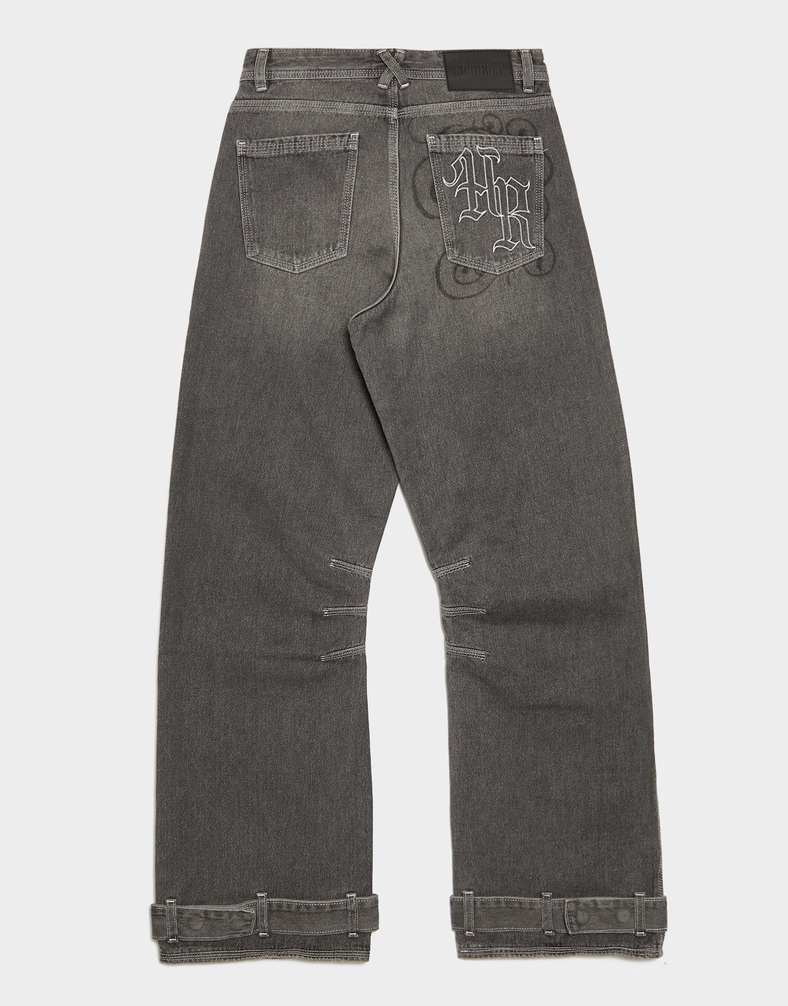 Dámske džínsy HOODRICH NOHAVICE  ONYX WIDE LEG JEANS HW04250168 Sivá