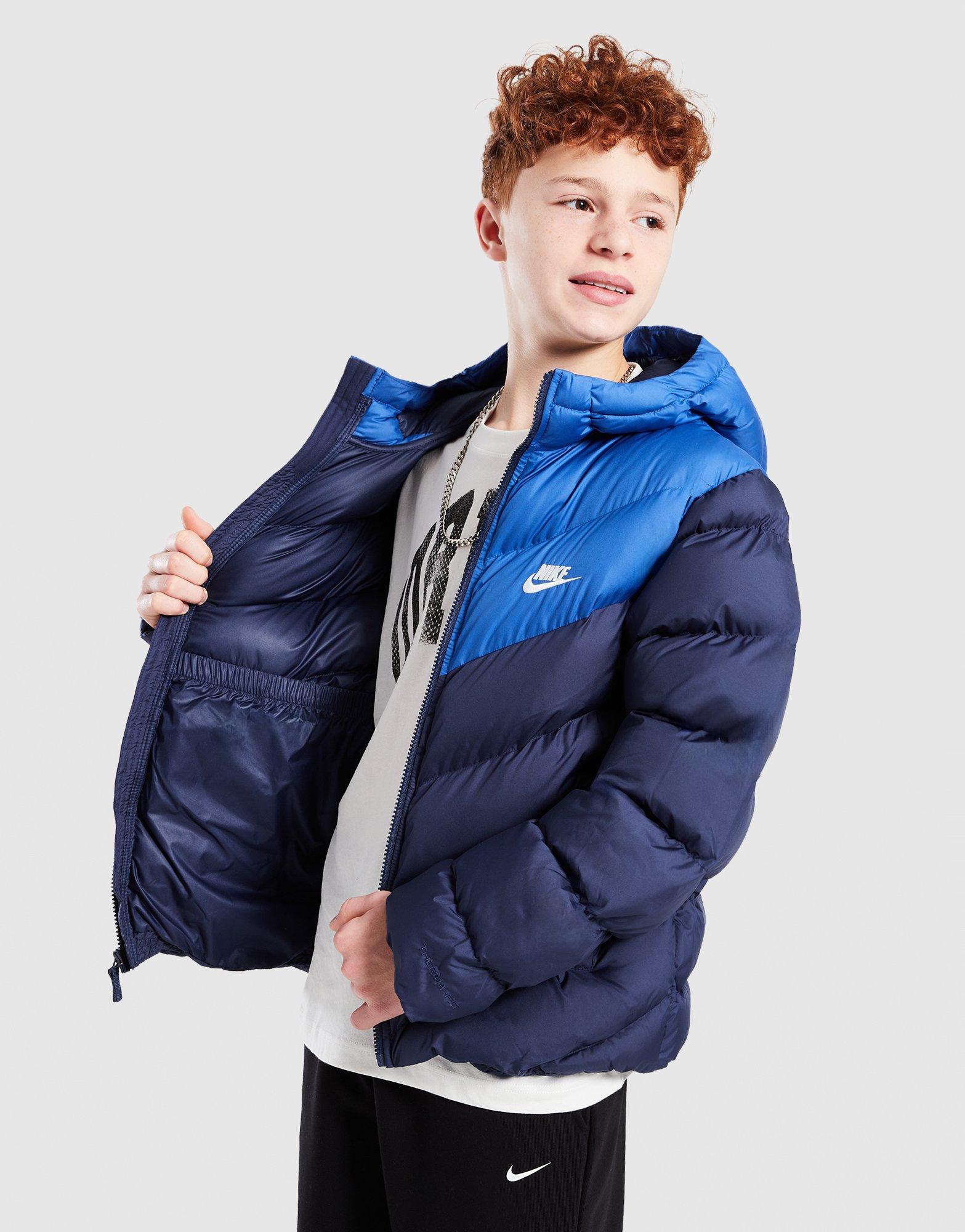 NIKE STRIUKĖ  ŽIEMINĖ K NSW   TF ADP PUFFER COLORBLOCK IB6164-410 Tamsiai mėlyna